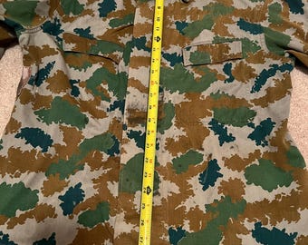 60s 【East Germany Army Blumentarn Camo】 East German Blumentarn Camo Collar Tunic 1960s - Etsy