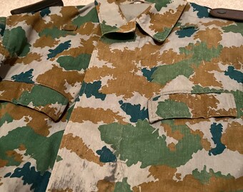 60s 【East Germany Army Blumentarn Camo】 East German Blumentarn Camo Collar Tunic 1960s - Etsy