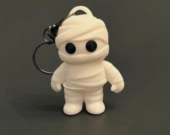 3D-geprinte Flexi Mummy-sleutelhanger – Halloween Fidget Toy