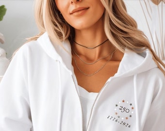 American 250 Faith Hoodie Sweatshirt: 4th of Jul Vaterländischen Zip-Pullover