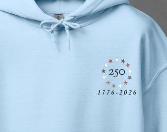 Amerikanische Flagge Flagge Hoodie: USA 250 Christian Sweatshirt