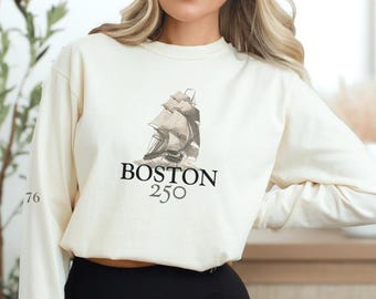 Boston 250 Longsleeve : Altes Ironsides USS Creation 4th of Jul T-Shirt
