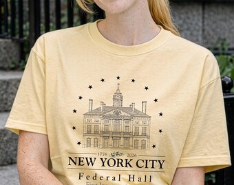 Patriotic New York City Shirt, 1776 2026 NYC Federal Hall Sweatshirt, Semiquincentennial Crewneck