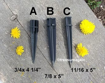 Solar Light Ground Stakes Black Plastic Replacement Stakes, Light Stakes, Outdoor & Garden Supply, Solar Lights Supply, Bulk