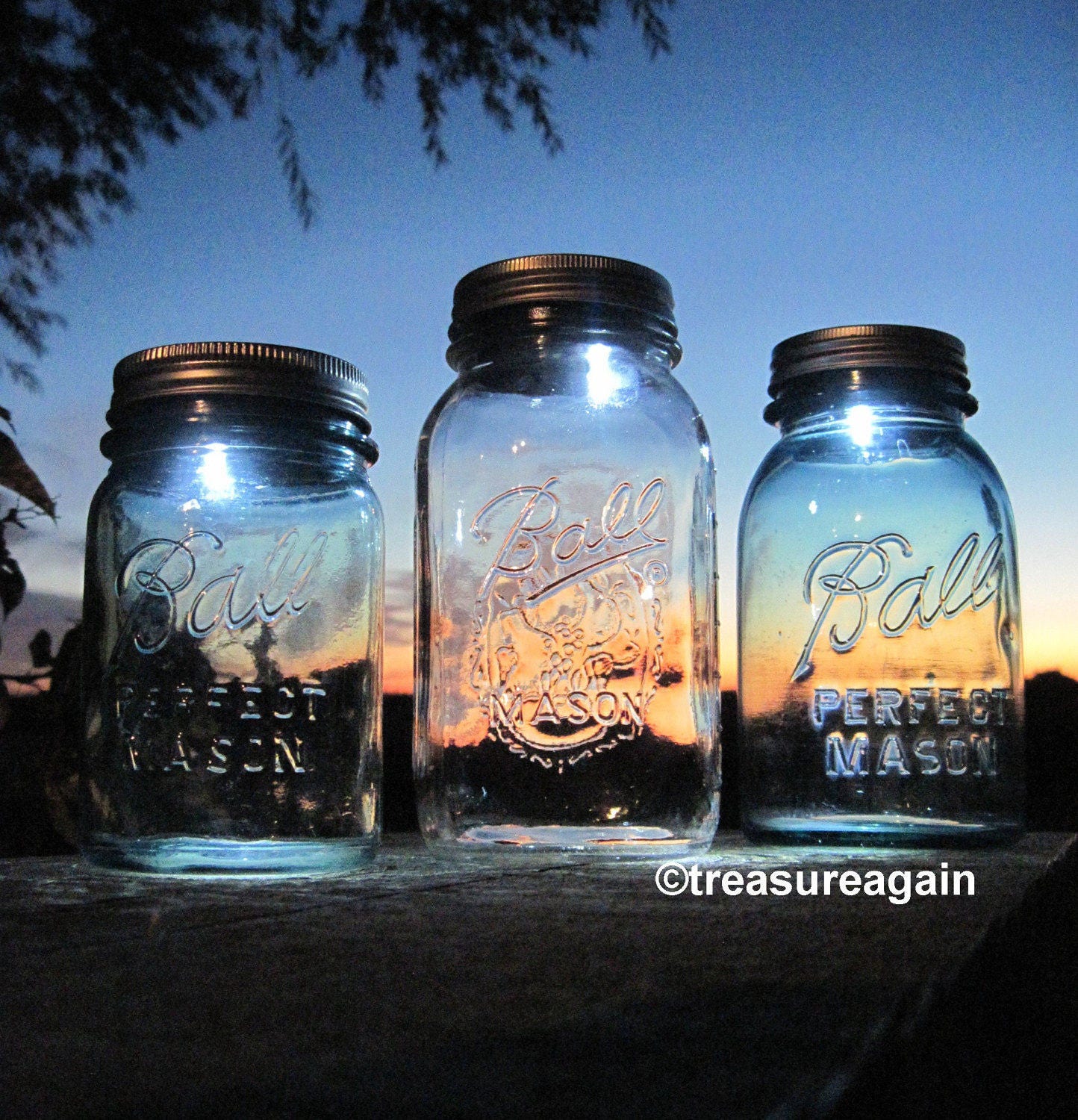 Mason Jar LED Light Lids Battery Powered Mason Jar Lids with Etsy