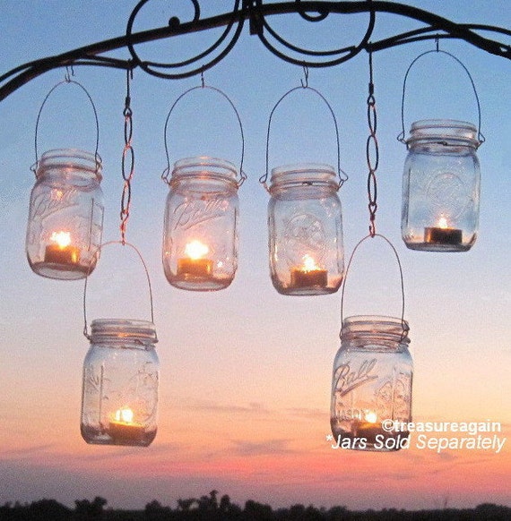 12 Hanging Garden Light Diy Mason Jar Lantern Hangers Image 0