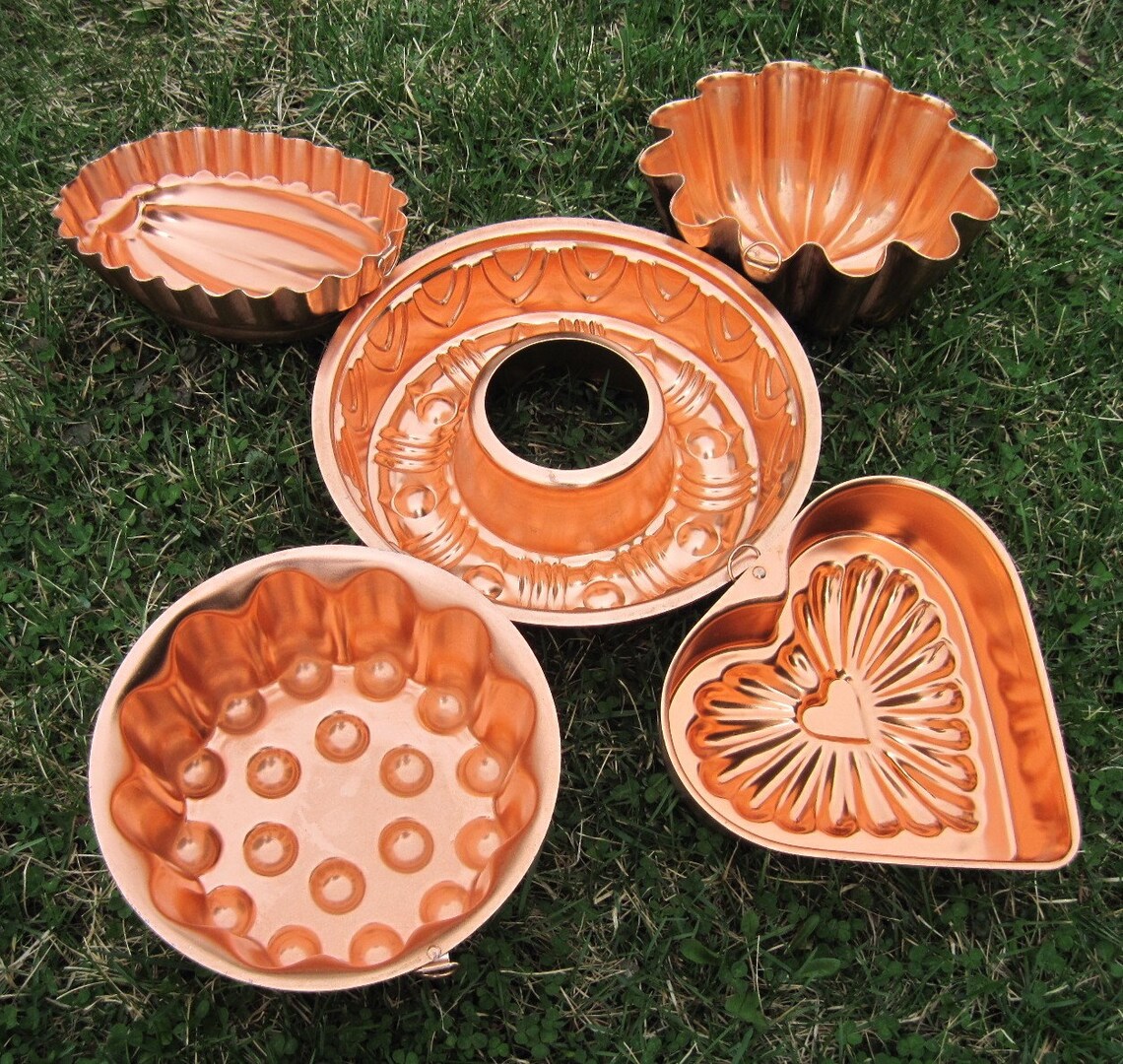 Vintage Jello Molds Copper Kitchen Molds Instant Collection Etsy