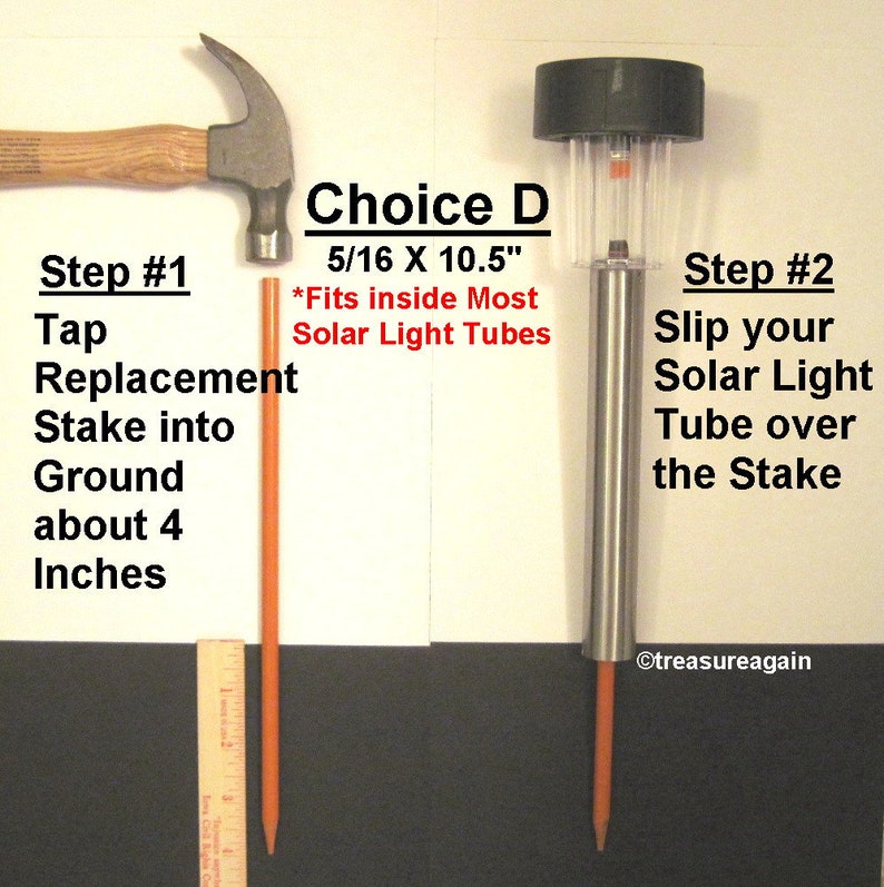 solar light replacement stakes