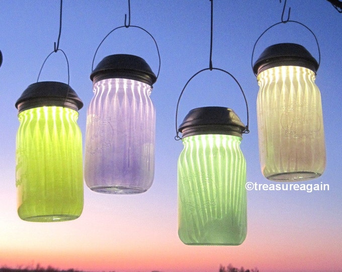 Frosted Jar Solar Lights Spring Garden Outdoor Lighting Choice of