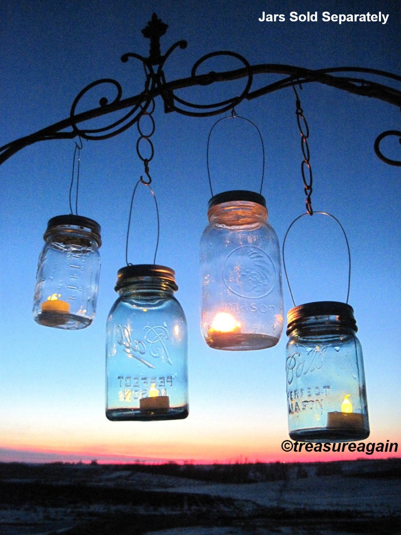Mason Jar Lantern Lid Diy Hanging Candle Lanterns Outdoor Lighting As Seen On Fly Away Book Luminary Lids With Handles Only