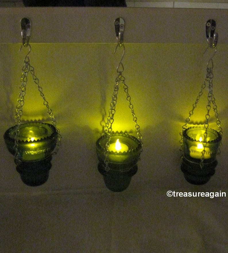 DIY Insulator Hanger Lantern Tea Light Holder Outdoor Hanging Etsy