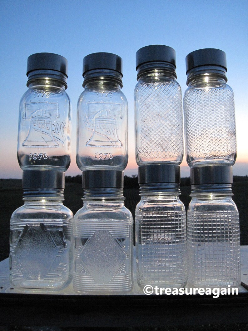 6 Canning Jar Solar Lids Mason Jar Solar Lights Outdoor DIY Etsy