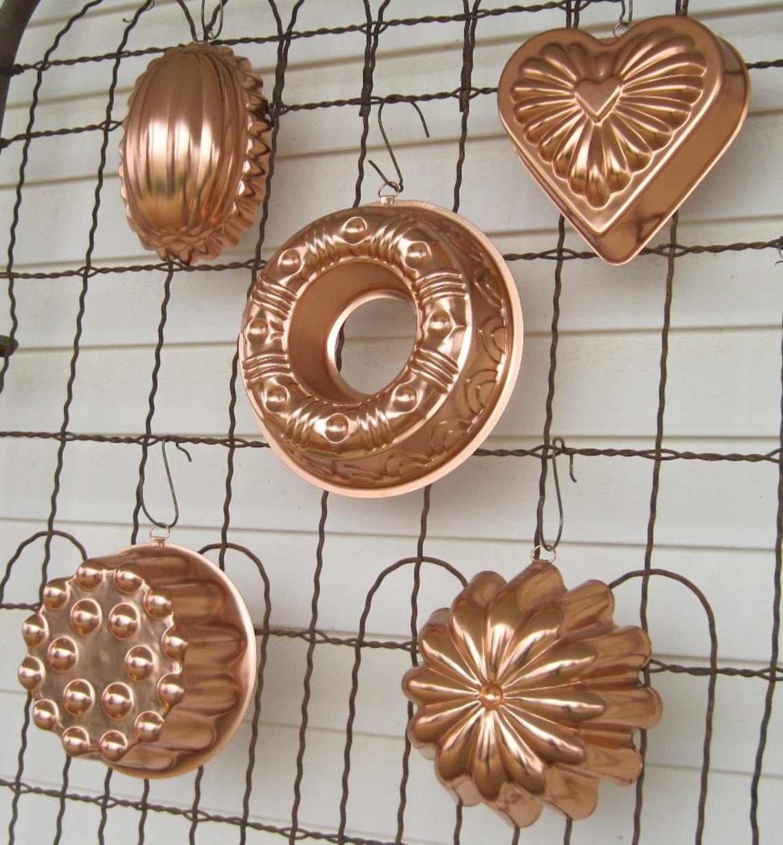 Vintage Jello Molds Copper Kitchen Molds Instant Collection Etsy