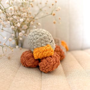 Crochet Sleepy Mallard Duck Snuggler | Crochet Amigurumi Duck | Mallard Duck Lovey | Baby Shower Birthday Gift