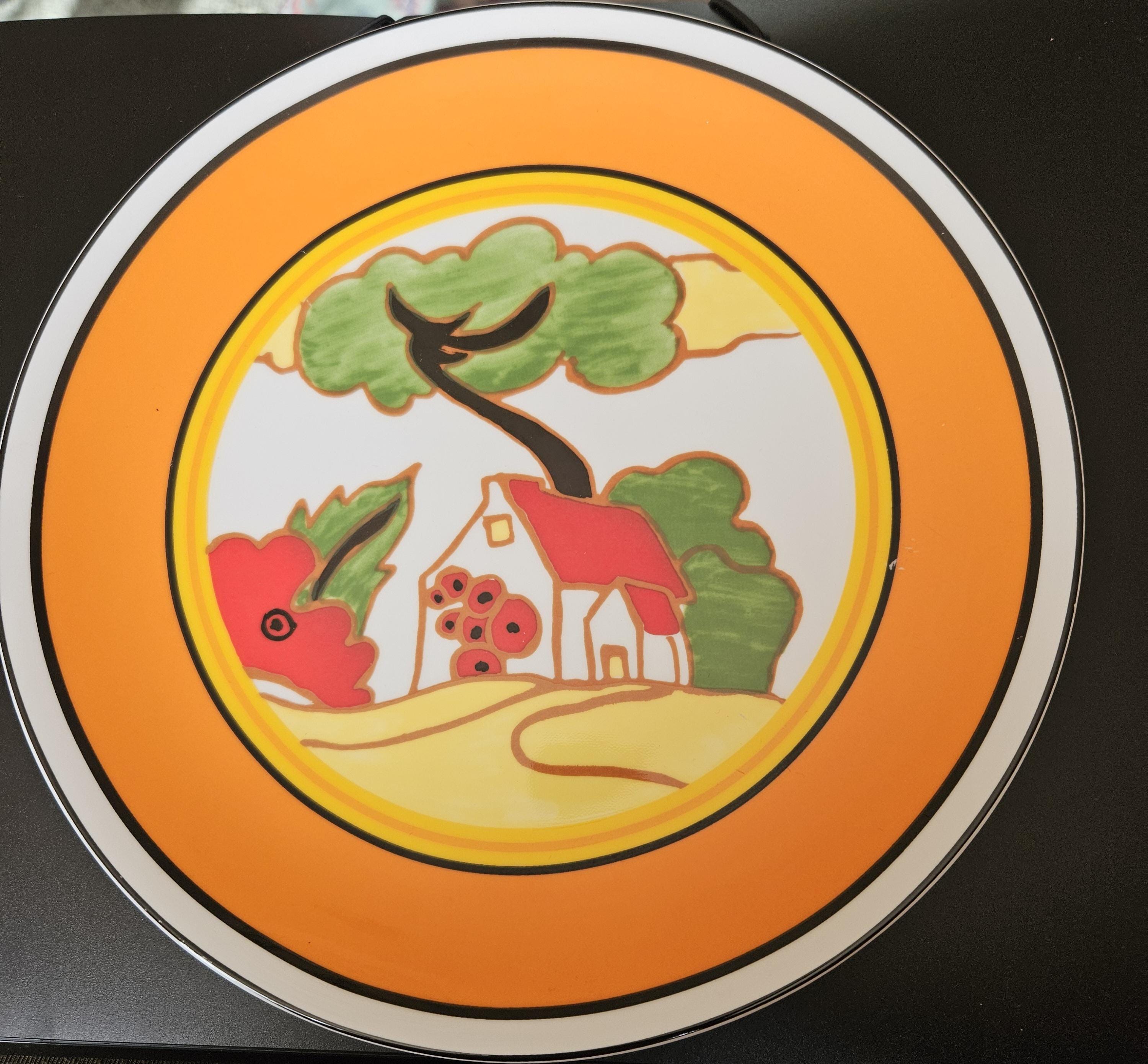 Clarice cliff plate - Etsy 日本
