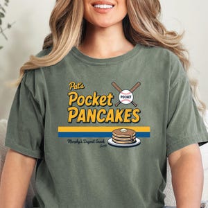 Pocket Pancakes Shirt, Funny Breakfast T-Shirt, Brunch Lover Gift, Foodie Unisex Tee, Cute Casual Food Shirt, Gift for Him or Her