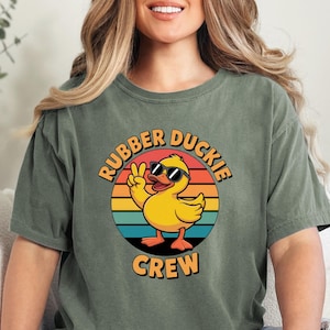 Rubber Duckie Crew 2025 T-Shirt, Duck Tee, Funny Duck Lover Gift, Fun Duck Shirt, Duckie Crew Present