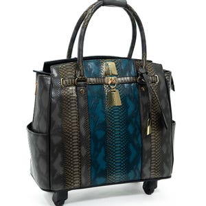 Sac à dos à roulettes pour femme avec roulettes et sac pour ordinateur portable