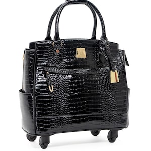 Sac porte-documents à roulettes pour femmes d'affaires avec roulettes et sac pour ordinateur portable