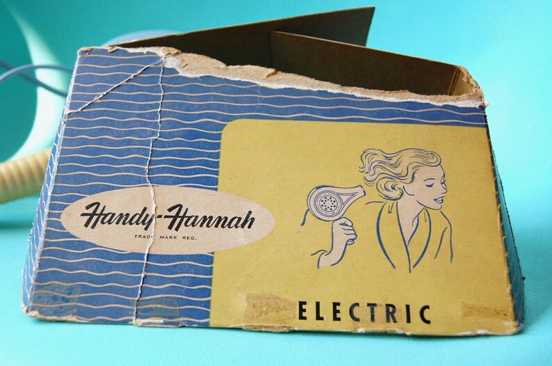 Vintage Blow Dryer Handy Hannah Electric Hand Held Hair Dryer Etsy