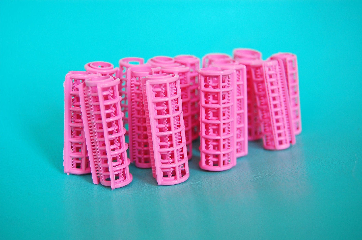 Vintage Hair Curlers Pink 1960s Hair Rollers Goody USA Plastic - Etsy