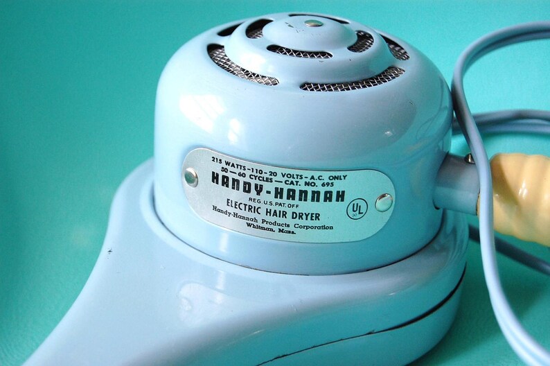 Vintage Blow Dryer Handy Hannah Electric Hand Held Hair Dryer Etsy
