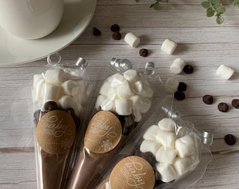 24 Pack Hot Chocolate Favors In Test Tubes - 2 Oz Plastic Tubes With Cork, Thank You Tags & Jute Rope | Wedding, Party Guest Gifts & Cocoa Favors - View #6