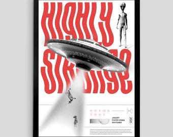UFO Digital Poster