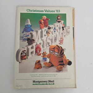Vintage 1983 Montgomery Ward Christmas Holiday Wish Book Catalog