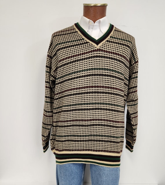 Vintage 1980's Men's X-Large Priknit Multi Color … - image 2