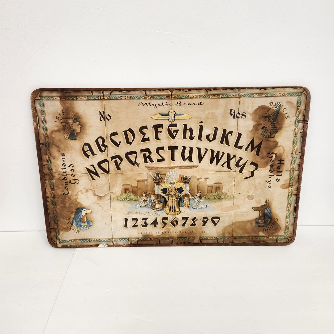 Vintage 1950's Haskelite Manufacturing Ouija Board - Mystic Board