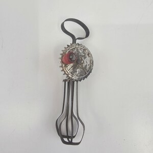 Vintage Red Knob Childs - Kids Egg Beater - Mixer