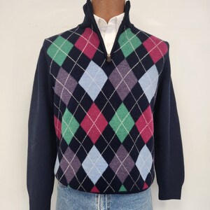 トップス 90s- brooks brothers wool sweater Vintage Brooks Brothers Sweater Size Large Black Grey Merino Wool