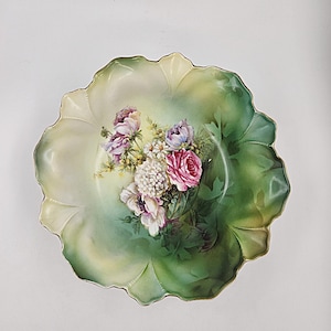 Vintage Turn of the Century R S Germany Floral Painted Bowl