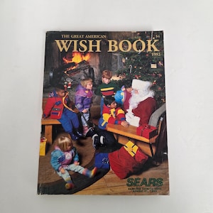 Vintage 1992 Sears Christmas Holiday Wish Book Catalog