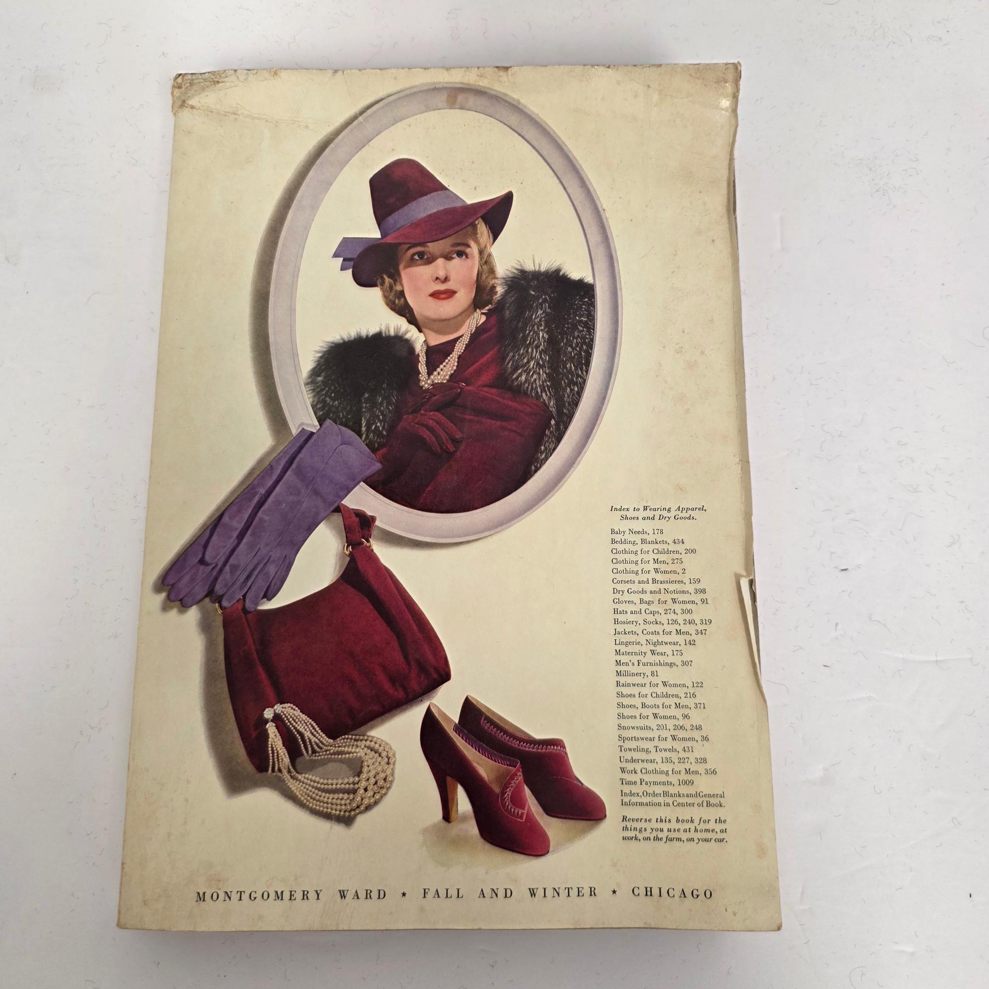 Vintage Montgomery Wards 1939 - 1940 General Merchandise Catalog
