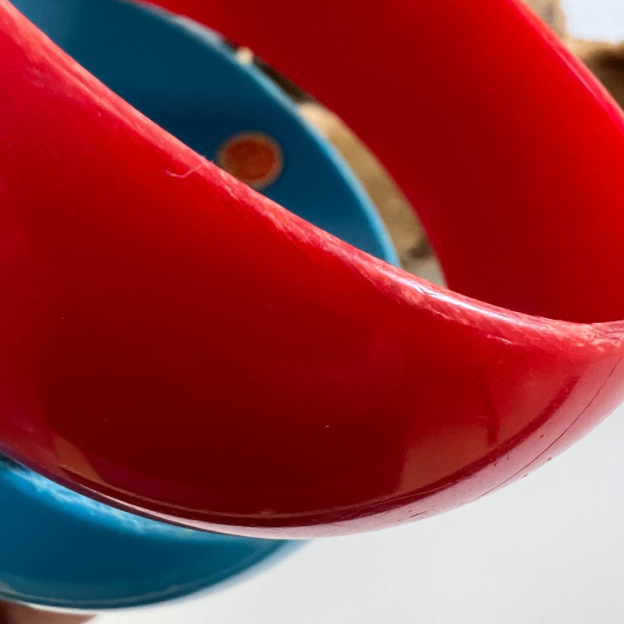 ヴィンテージ ルーサイト バングルブレスレット 4個セット - 西ドイツ