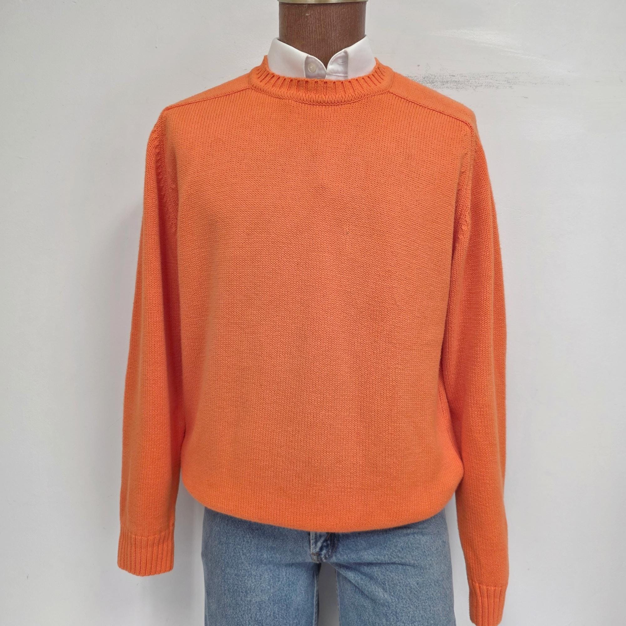 Vintage Lands End Cotton Sweater - Etsy