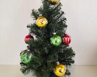 ヴィンテージガラスピラミッドクリスマスオーナメント、Rauch