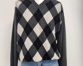 Reserved Reserved Reserved 1970s Glenmac Cashmere Argyle Sweater 