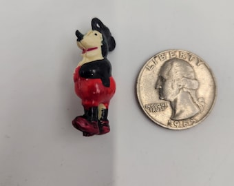 Vintage 1950's - 60's Mickey Mouse Charm - Artículo promocional - Premio Gumball - Sorteo