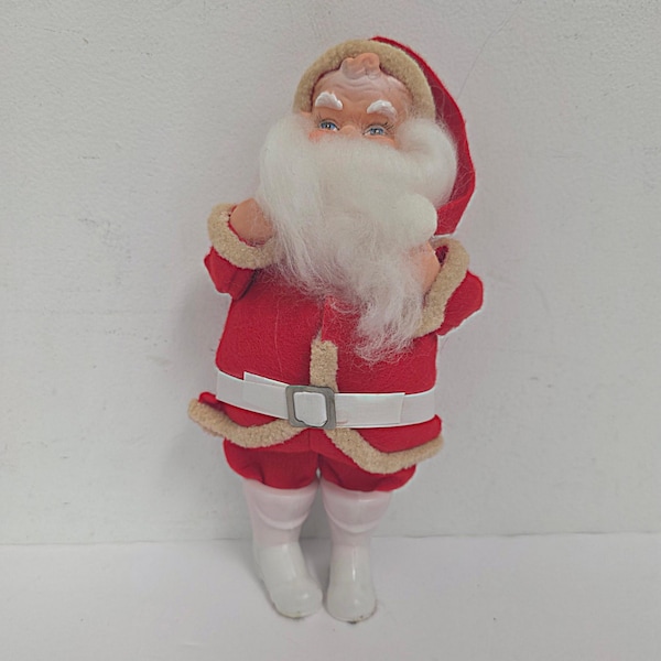 Vintage Made in Japan Santa Claus Doll or Christmas Tree Ornament