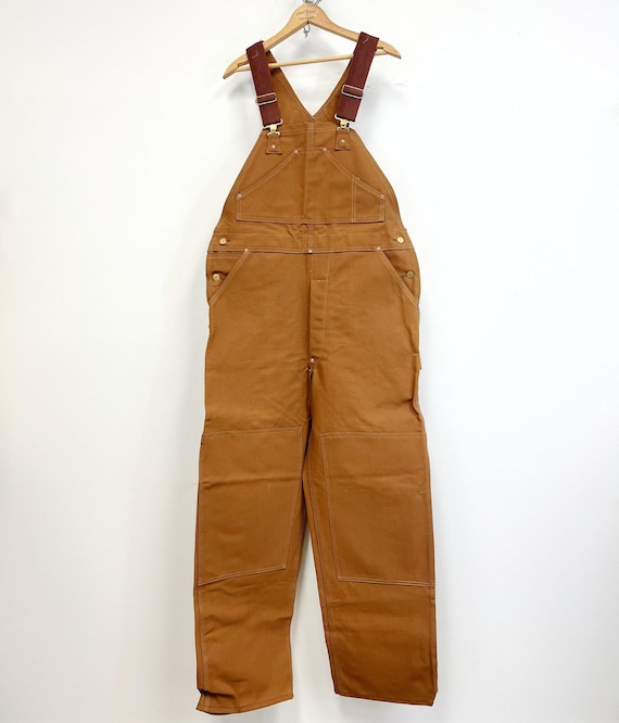 Vintage NWT Carhartt Bib Overalls - 1980s Brown Duck High