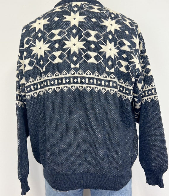 Vintage 1970's Fred Perry Navy Blue and White Sno… - image 3
