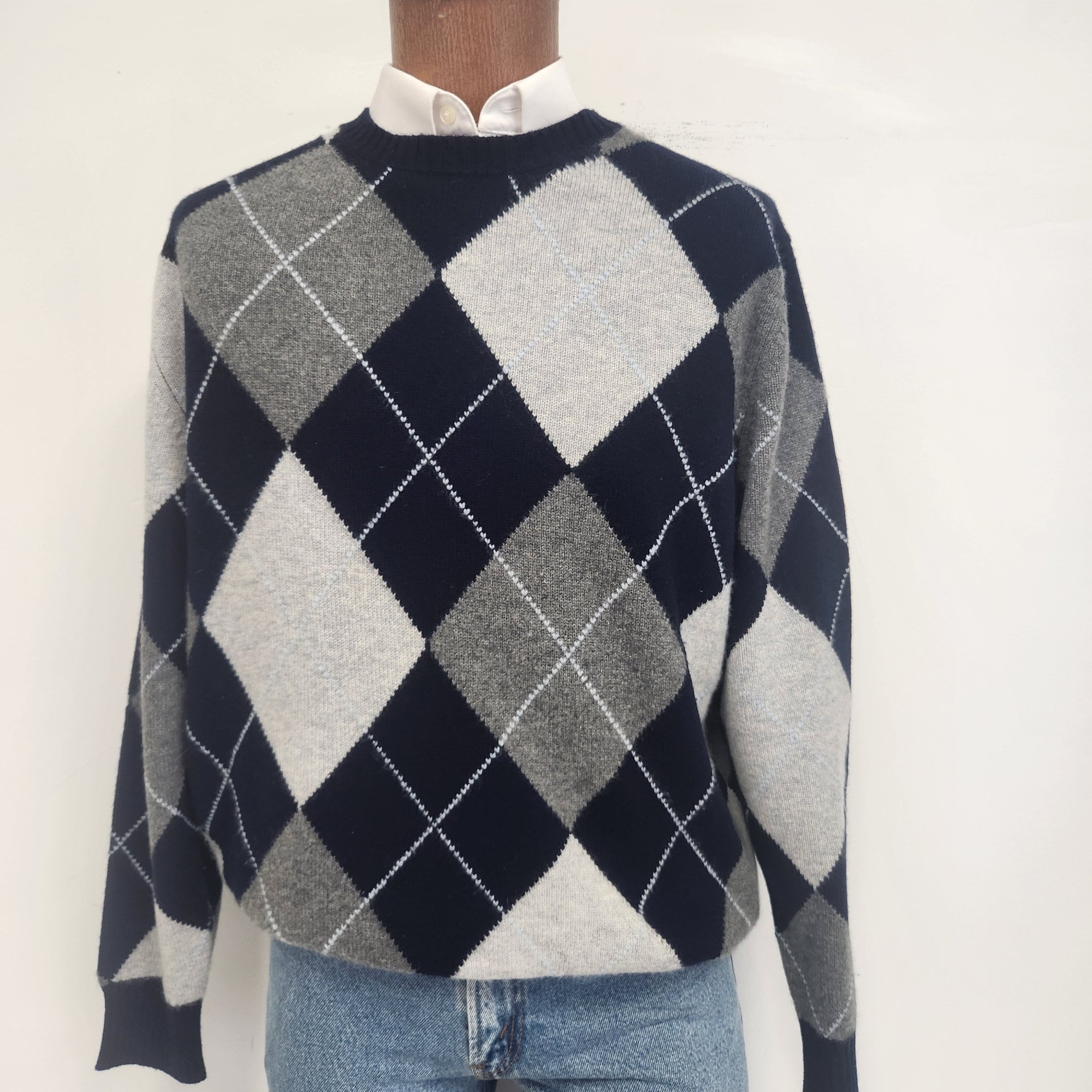 Argyle Crewneck - Etsy Argyle Crewneck - Etsy