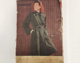 Vintage 1940's montgomery ward fall and winter catalog - fashions and home furnishings