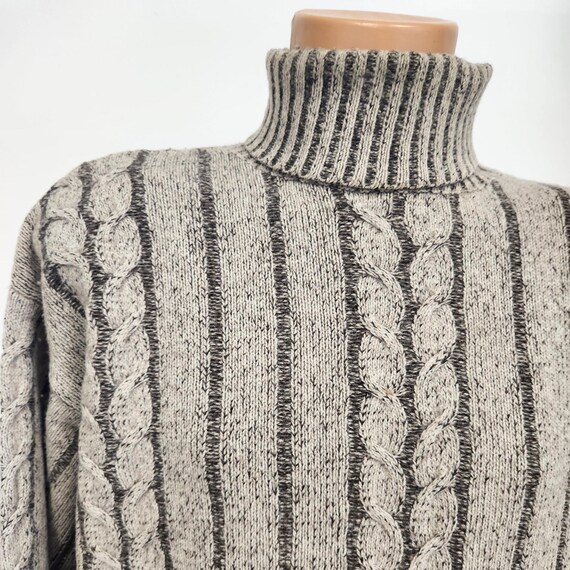 ★TRILLION★ Vintage washed damaged cable knit BROWN TRSKN21 Brown Cable Knit Sweater Vest – Unique Vintage