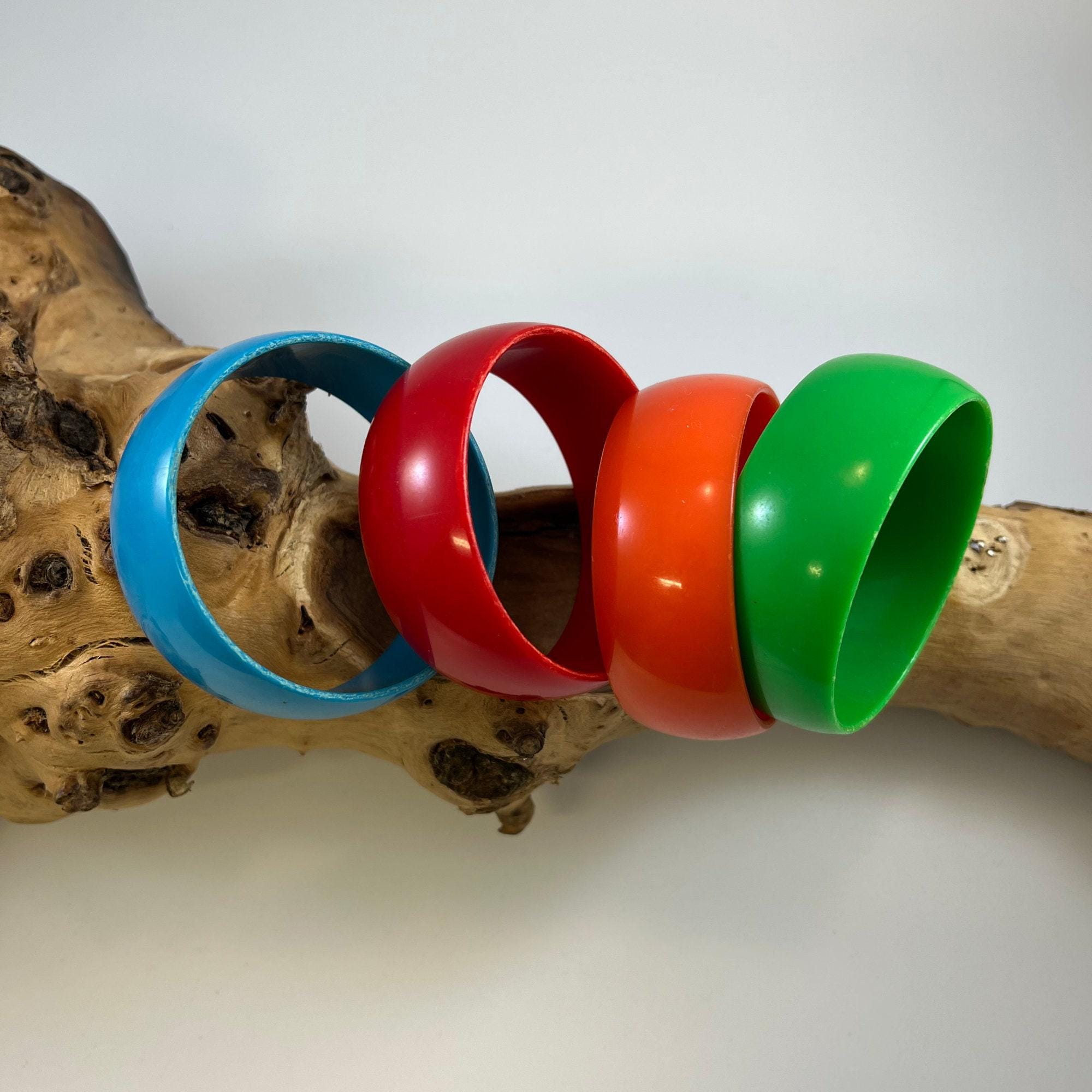 ヴィンテージ　ルーサイトバングル　フランスヴィンテージ ヴィンテージ ルーサイト バングルブレスレット 4個セット - 西ドイツ