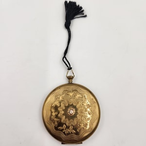 Vintage 1960&#39;s Lions Club International Ladies Makeup Compact - Lions Club Emblem
