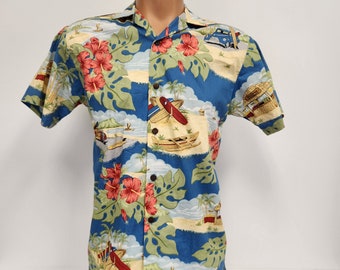 Vintage 1980's - 90's The Hawaiian Original Men's Small (Made in Hawaii) Hawaiian Shirt